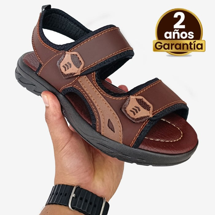 Sandalias en cuero garantizado