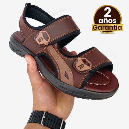 Sandalias en cuero garantizado