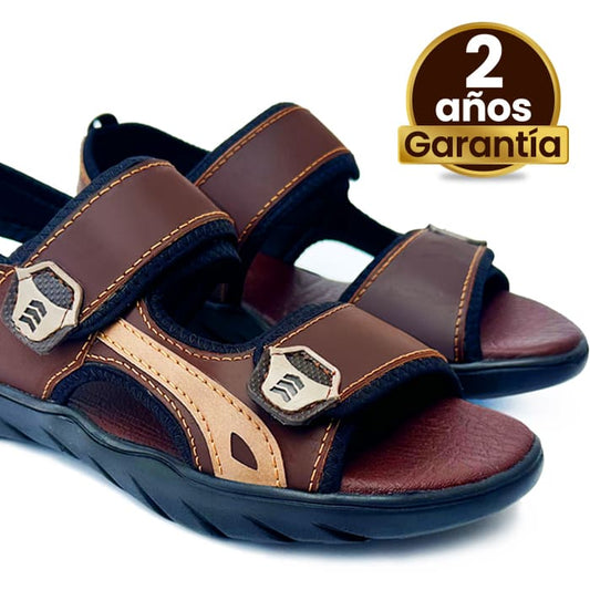 Sandalias en cuero garantizado